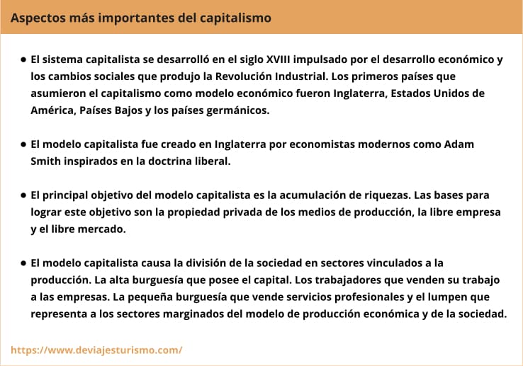 Resumen, esquema capitalismo, sistema capitalista